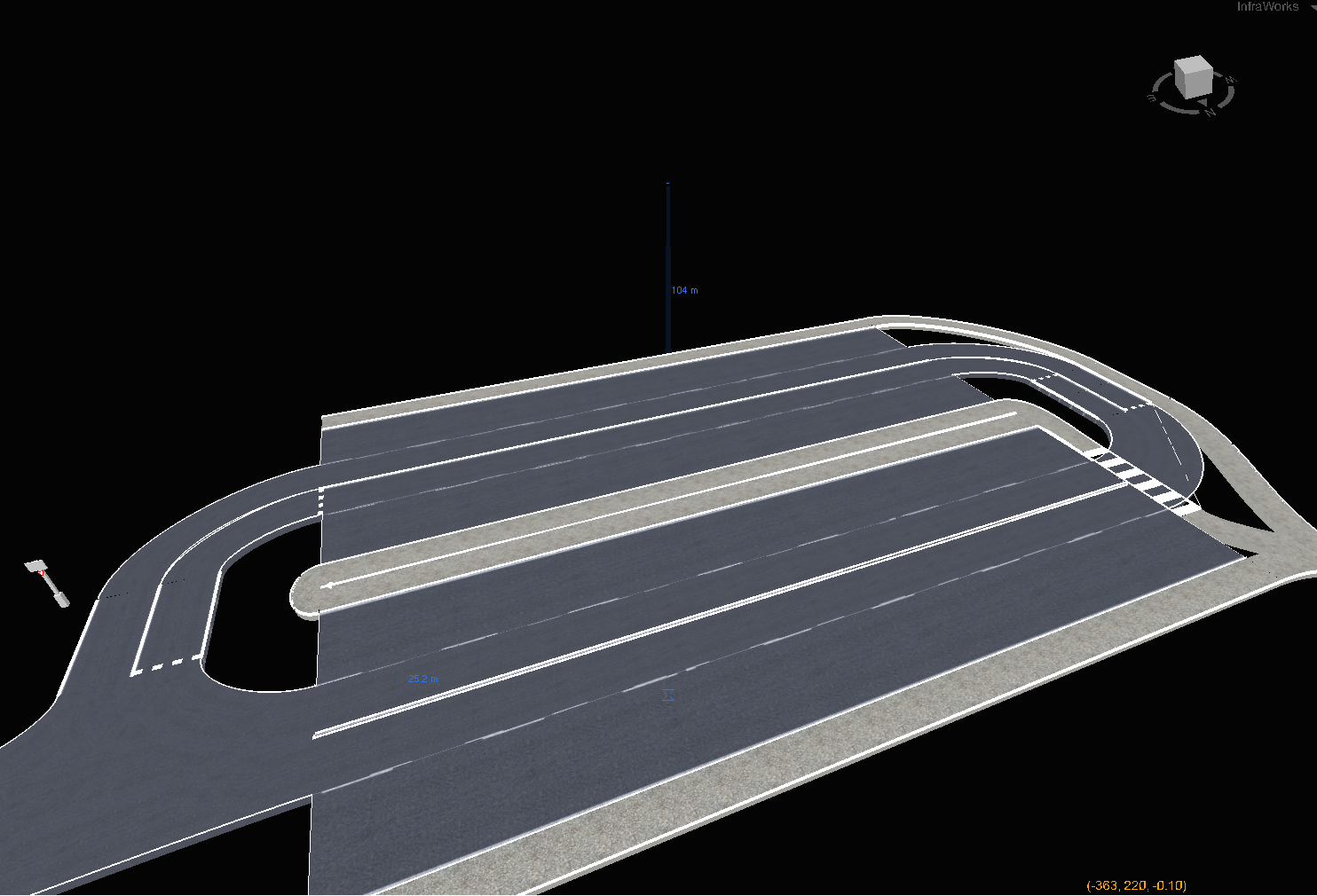 Autonomous parking layout drawing