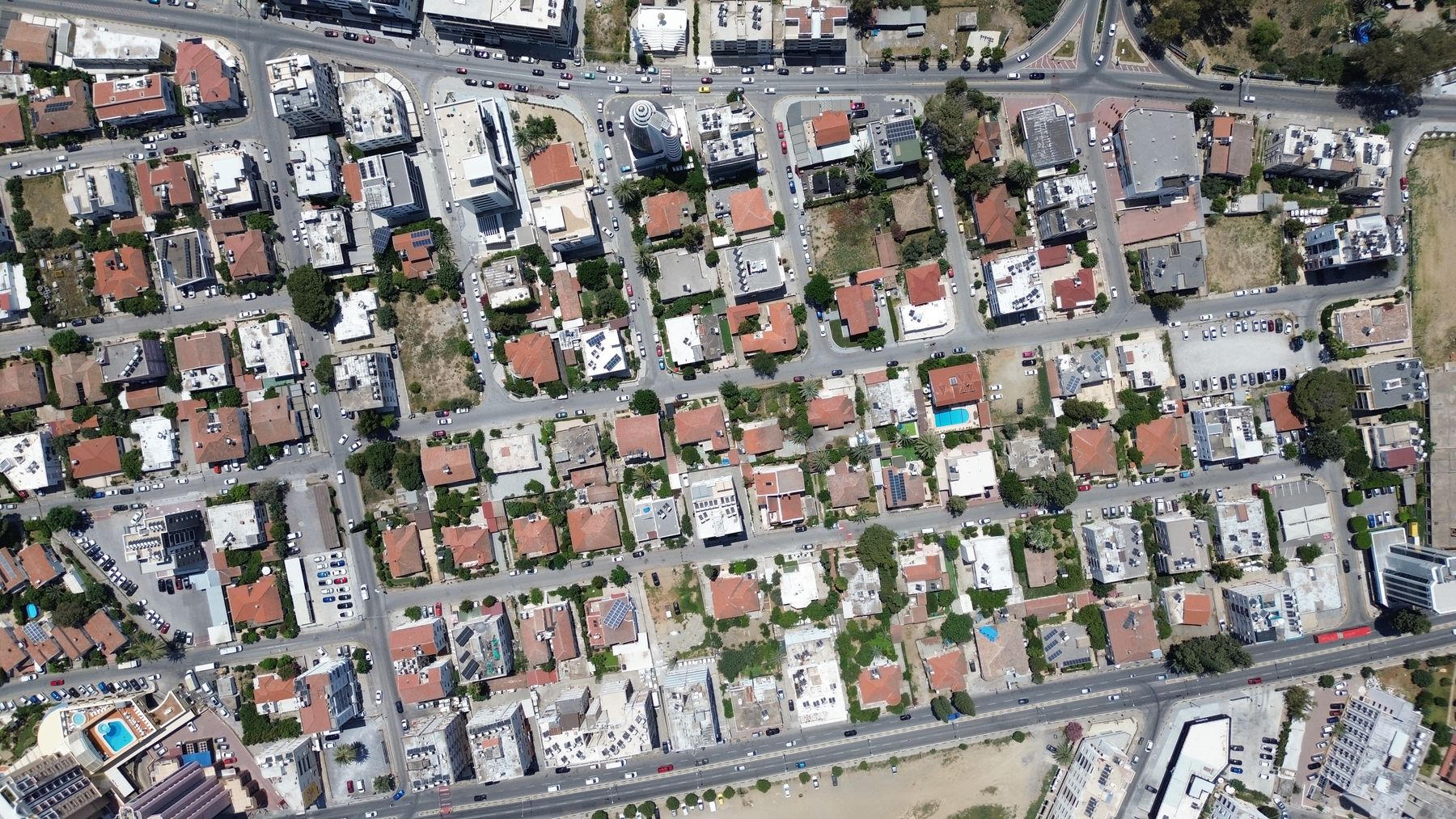 Citroen junction aerial view one